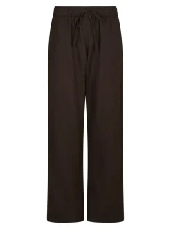 Clearance Neo Noir Sonar Linen Bukser, , 34 Dark Brown