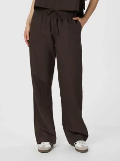 Clearance Neo Noir Sonar Linen Bukser, , 34 Dark Brown