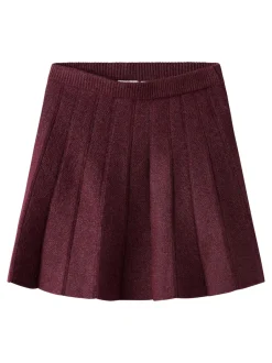 Discount Name It Sonia Knit Nederdel, , 134 cm Burgundy