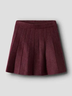 Discount Name It Sonia Knit Nederdel, , 134 cm Burgundy
