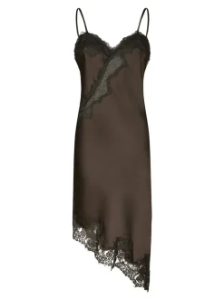 New Neo Noir Sorelle Lace Kjole, , 38 Dark Brown
