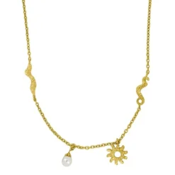 Outlet Nordahl Space Halskæde, , 42+3 cm Gold Plated