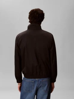 Clearance Calvin Klein Stand Collar Windbreaker Jakke, , XL Black