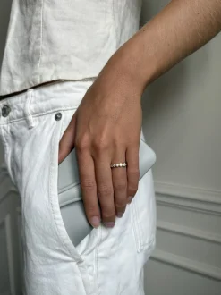 New byBiehl Stardust Flow Ring, , 54 Gold Plated