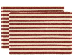 Södahl Statement Stripe 2-pak Dækkeservietter, , 33x48 cm* Køkkentekstiler