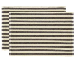 Best Södahl Statement Stripe 2-pak Dækkeservietter, , 33x48 cm Ash