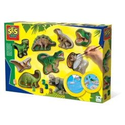 SES Creative Støb & Mal Dinosaurer Sæt