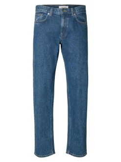 Discount Selected Homme 196-Straight Ben Kori Jeans, , W34/L32 Medium Blue Denim