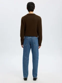 Discount Selected Homme 196-Straight Ben Kori Jeans, , W34/L32 Medium Blue Denim