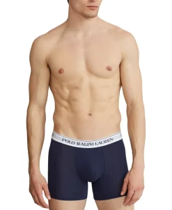 Clearance Ralph Lauren Stretch Cotton 3-pak Boxer Breif, , XXL Navy White