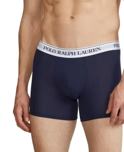 Clearance Ralph Lauren Stretch Cotton 3-pak Boxer Breif, , XXL Navy White