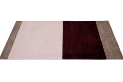 Discount Tica Copenhagen Stripe Horisontal Gulvtæppe, , 67x120 cm Bordeaux/Rose/Sand