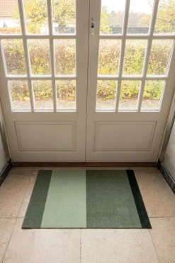 New Tica Copenhagen Stripe Horisontal Gulvtæppe, , 60x90 cm Grøn/Støvet/Mørk Grøn