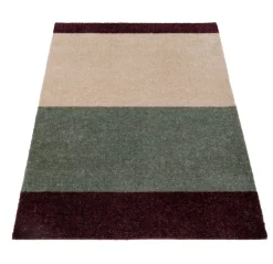 Online Tica Copenhagen Stripe Horisontal Gulvtæppe, , 67x120 cm Green/Ivory/Bordeaux
