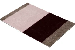 Clearance Tica Copenhagen Stripe Horisontal Gulvtæppe, , 40x60 cm Bordeaux/Rose/Sand