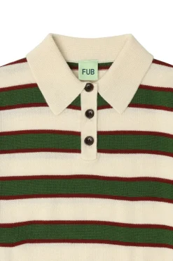 FUB Striped Polo, , 120 cm*Børn T-Shirts & Toppe