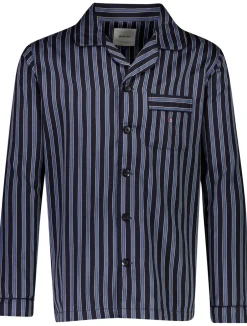 Bison Striped Satin Pyjamas, , XXL* Nattøj