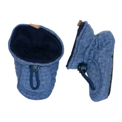 Outlet MELTON Structure Textile Hjemmesko, , 24/25 Blue Denim