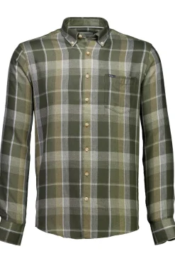 Outlet Bison Super Soft Check Skjorte, , XXL Army