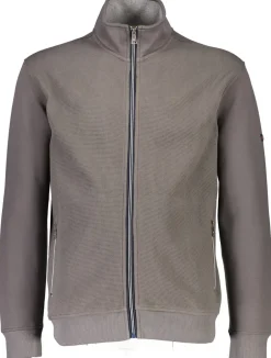 Bison Superflex Structure Sweat Cardigan, , 4XL* Cardigans