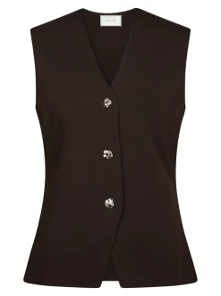 Neo Noir Sway Smooth Knit Vest, , 40*Dame Veste