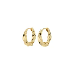 Pilgrim Taffy Swirl Creoler, Guld