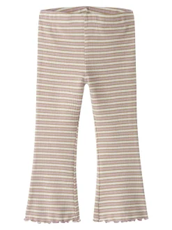 Clearance Name It Taias Flare Bukser, , 104 cm Dawn Pink Cloud Dancer