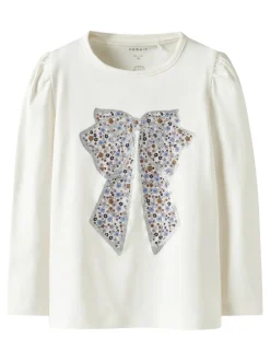 Outlet Name It Tally Bluse, , 116 cm Cloud Dancer