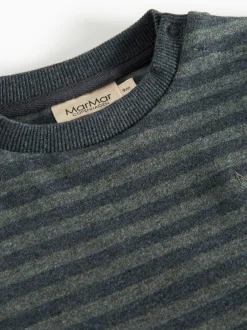 New MarMar Copenhagen Tammas B Bluse, , 86 cm Forest Stripe Mel.