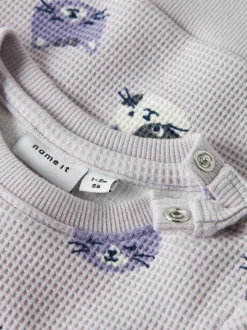 Hot Name It Tammie O-Neck Sweatshirt, , 80 cn Lilac Marble