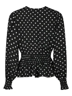 Best Neo Noir Tamona Crepe Dot Bluse, , 36 Black