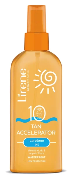 Discount Lirene Tan Accelerator SPF 10 Kropsolie, 150 ml