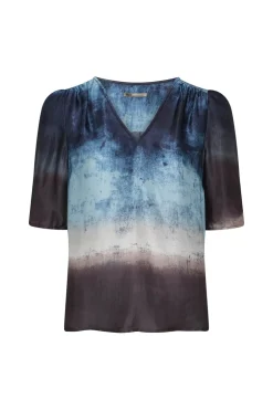 Online PBO Tandora Bluse, , 38 Blue Mix