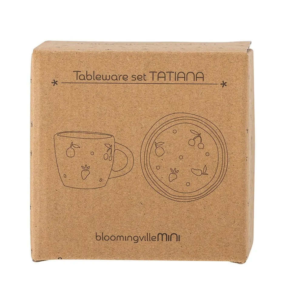 Online Bloomingville Tatiana Stelsæt, White/Orange/Red