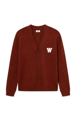 Outlet Wood Wood Tay Cardigan, , S Decadent Chocolate Melange