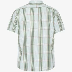Best Signal Teis Check Slub Skjorte, , XL Worn Green