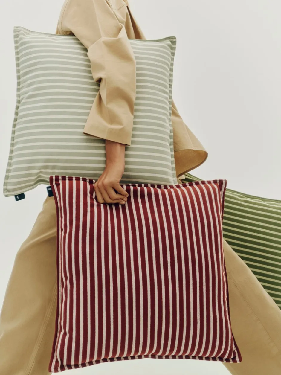 Online HAY Terrazza Bold Strip Pude, , 50x50 cm Olive