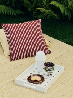 HAY Terrazza Bold Strip Pude, , 50x50 cm* Puder