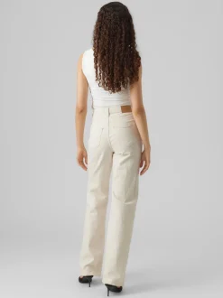 Clearance Vero Moda Tessa Højtaljede Jeans, , W31/L34 Ecru