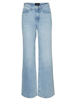 Best Vero Moda Tessa Højtaljede Jeans, , W32/L34 Light Blue Denim