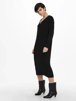 ONLY Tessa Midi Strikkjole, , S*Dame Kjoler