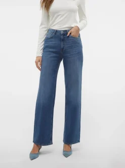 New Vero Moda Tessa Wide Jeans, , W31/L32 Medium Blue Denim