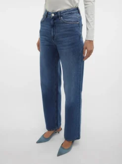 New Vero Moda Tessa Wide Jeans, , W31/L32 Medium Blue Denim