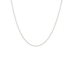 Sale Camille Brinch Textured Dots Halskæde, , 45 cm Silver