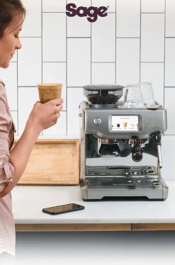 Online Sage The Barista Touch Espressomaskine, Børstet Stål