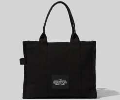 Discount Marc Jacobs The Canvas Large Tote Taske, Black Sort