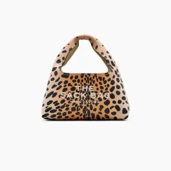 Hot Marc Jacobs The Cheetah Leather Mini Sack Taske, Black Multi