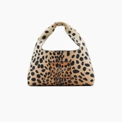 Hot Marc Jacobs The Cheetah Leather Mini Sack Taske, Black Multi