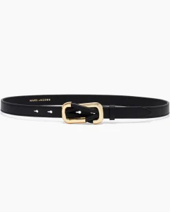 Hot Marc Jacobs The Dual Bælte, , L/XL Black/Gold