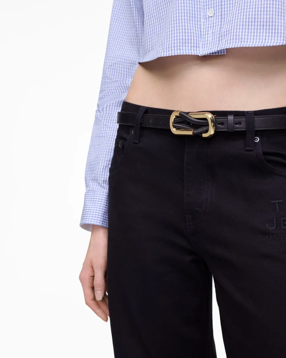 Hot Marc Jacobs The Dual Bælte, , L/XL Black/Gold
